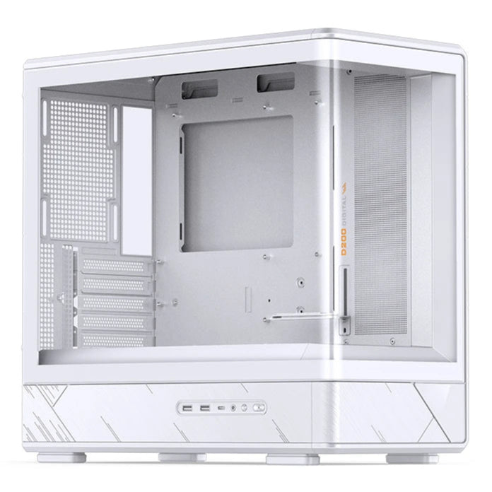 JONSBO D200 White 白色 數碼屏幕玻璃 MATX Case