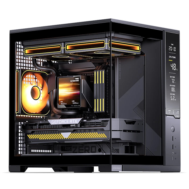 JONSBO D34 Black 黑色小型化桌面海景房MATX Case (JONSBO-D34-BK)