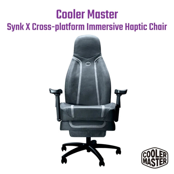 Cooler Master SynkX Cross-Platform Immersive Haptic Chair Gray (direct delivery from agent) 