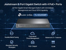 TP-Link TL-SG2008P JetStream 8-Port Gigabit Smart Switch with 4-Port PoE+ (62W)