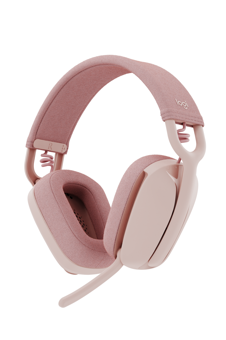 Logitech Zone Vibe 100 無線耳機麥克風 - Rose Pink 玫瑰粉色 981-001225 原裝行貨