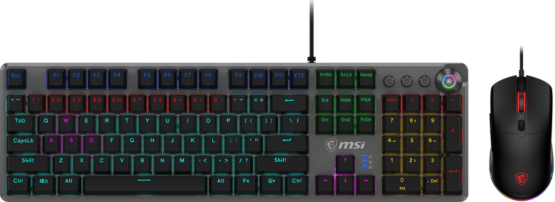 MSI FORGE GK310 COMBO Red Switches Red Switch Gaming Keyboard and Mouse Combo 