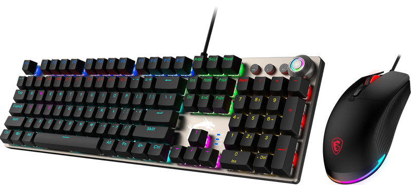 MSI FORGE GK310 COMBO Red Switches Red Switch Gaming Keyboard and Mouse Combo 