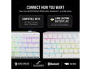 Corsair K70 PRO MINI Wireless 60% Mechanical CHERRY MX Speed Switch Keyboard with RGB Backlighting - White CH-9189114-NA