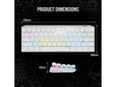 Corsair K70 PRO MINI Wireless 60% Mechanical CHERRY MX Speed Switch Keyboard with RGB Backlighting - White CH-9189114-NA