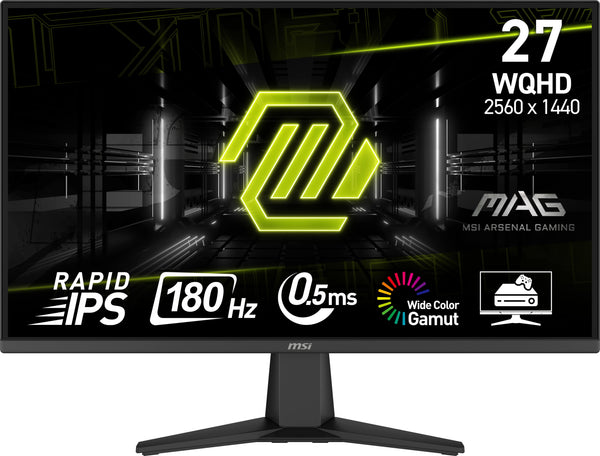 MSI 27" MAG275QF 180Hz 2K QHD Rapid IPS (16:9) 電競顯示器 (MO-MA275QF)