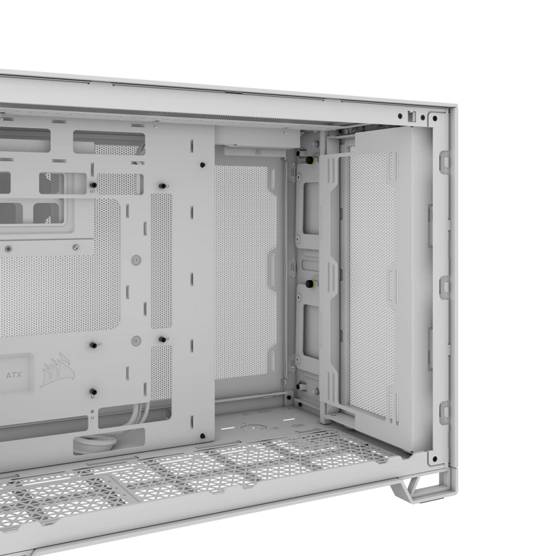 CORSAIR 2500D AIRFLOW White White Tempered Glass M.ATX Case CC-9011264-WW
