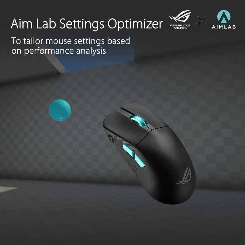 ASUS ROG Harpe Ace Aim Lab Edition (Black) 36000dpi Ultra-Lightweight Wireless Gaming Mouse 
