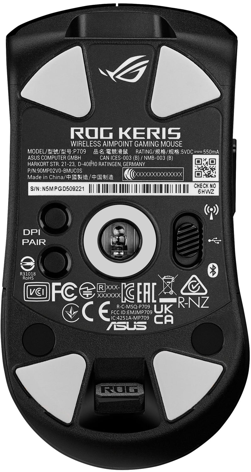 ASUS ROG Keris Wireless AimPoint RGB 36000dpi three-mode wireless gaming mouse - Black 90MP02V0-BMUJ00 