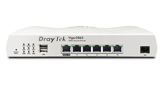 DrayTek Vigor-2865 Vigor 2865 VDSL 35b DUAL-WAN VPN Secure Router 