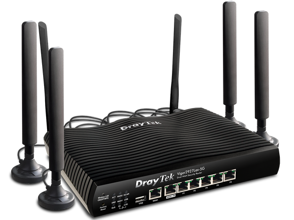 DrayTek Vigor 2927Lax-5G Simultaneous Dual-WAN VPN Firewall WiFi 6 4G LTE/5G Router
