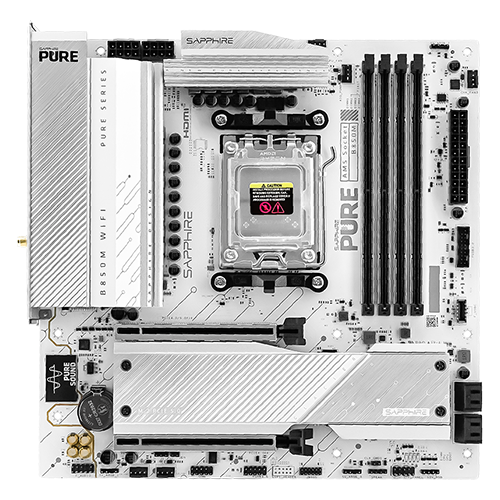 SAPPhIRE PURE B850M WIFI DDR5,Socket AM5 mATX Motherboard