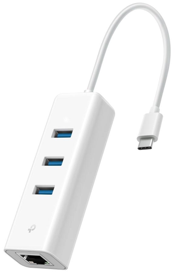TP-Link UE330C USB Type-C 2-In-1 3 Ports Hub &amp; Gigabit Ethernet Adapter 