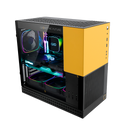 Geometric Future MODEL 4 King Arthur Black / YellowTempered Glass ATX Case