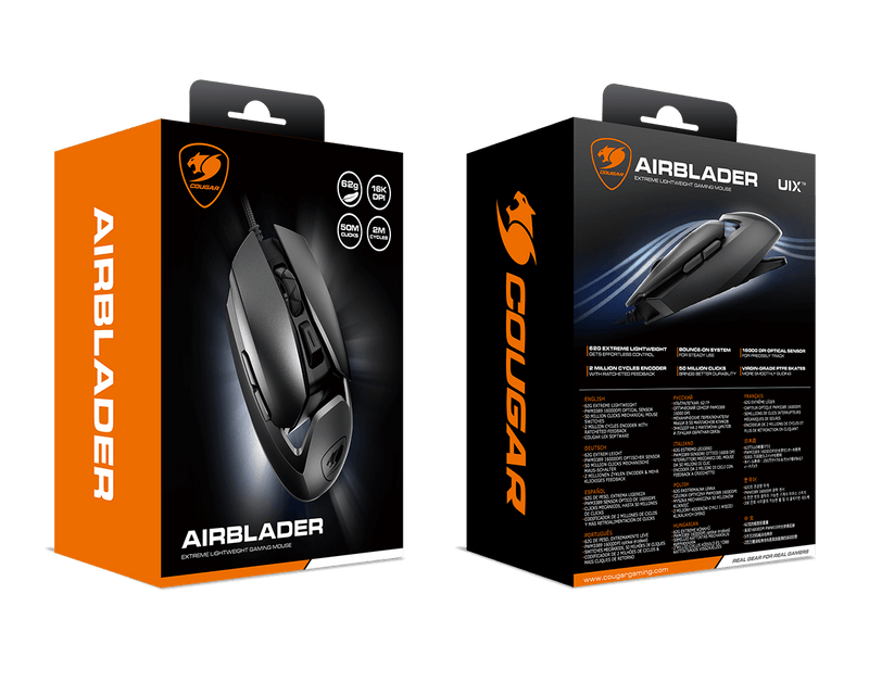 Cougar AirBlader 62g Extreme Lightweight Design ultra-lightweight mouse 