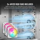 CORSAIR iCUE 3000D RGB AIRFLOW White 白色 Mid-Tower PC Case CC-9011256-WW