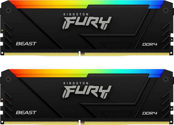 Kingston 32GB Kit (2x16GB) KF436C18BB2AK2/32 FURY Beast RGB DDR4 3600MHz Memory