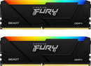 Kingston 64GB Kit (2x32GB) KF432C16BB2AK2/64 FURY Beast RGB DDR4 3200MHz Memory