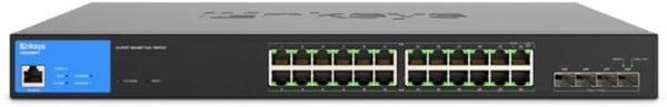 Linksys LGS328MPC-EU 24-Port Managed Gigabit PoE+ Switch with 4 x 10G SFP+ Uplinks 410W TAA Compliant (5 year)