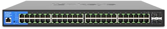 Linksys LGS352MPC-EU 48-Port Managed Gigabit PoE+ Switch with 4 x 10G SFP+ Uplinks 740W TAA Compliant (5 year)