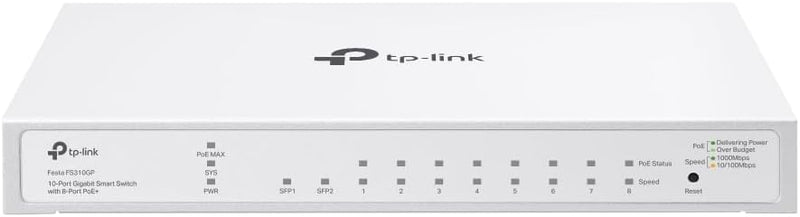 TP-Link Festa FS310GP 10-Port Gigabit Smart Switch with 8-Port PoE+ (TP-NE-FFS310GP)