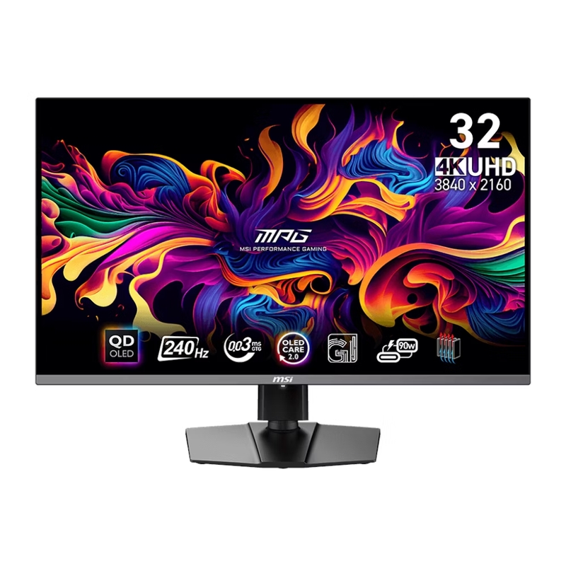 MSI 31.5" MPG321URX QD-OLED 240Hz 4K UHD (16:9) 電競顯示器 MO-MP321QO