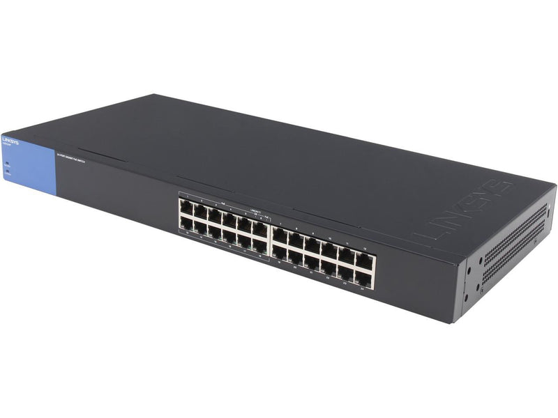 Linksys LGS124P-AP 24-Port Business Unmanaged Gigabit PoE+ Switch (5 year)