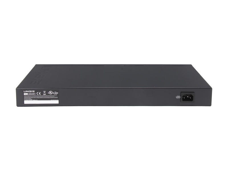 Linksys LGS124P-AP 24-Port Business Unmanaged Gigabit Switch with 12 PoE+ ports (5 year)
