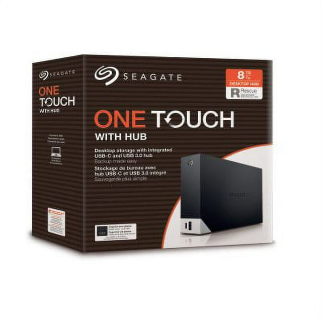 Seagate 8TB 3.5" One Touch Hub STLC8000400 USB 3.0 External Hard Drive