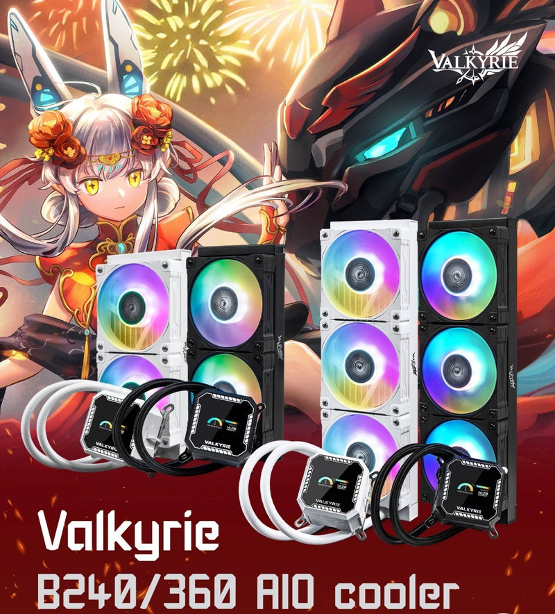VALKYRIE B360 WHITE white ARGB 360mm Liquid CPU Cooler