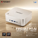FIREBAT M1 (32G+1T SYSTEM) Mini PC (AMD Ryzen AI 9 HX 470 / 32GB LPDDR5 / 1TB SSD / Windows 11 Pro) (CS-FM1470A)