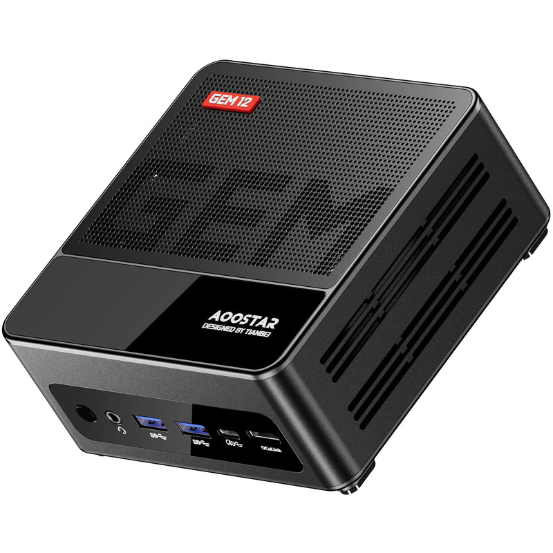 AOOSTAR GEM12 Max (16G+1T SYSTEM) Mini PC (AMD Ryzen 7 8745HS / 16GB D