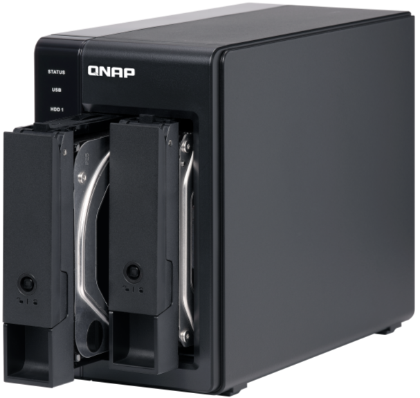 QNAP TR-002 2 Bay USB Type-C Direct Attached Storage (DAS) with Hardware RAID
