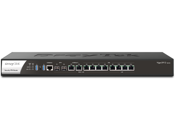 DrayTek Vigor-3912 10G High-Performance Load-Balancing VPN Concentrator