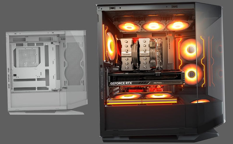 Cougar FV270 White 白色 Tempered Glass Mid Tower E-ATX Case