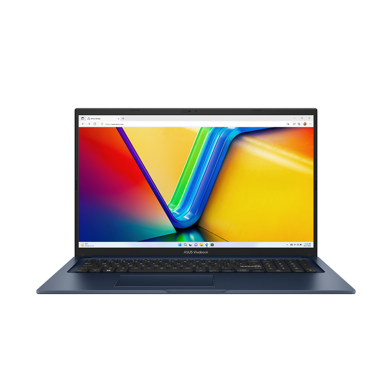 ASUS Vivobook 17 - Blue / 17.3 / FHD / Core 5 120U / 8G+8G / 512G SSD / W11H (2年保養) - X1704VAP-QB5030W