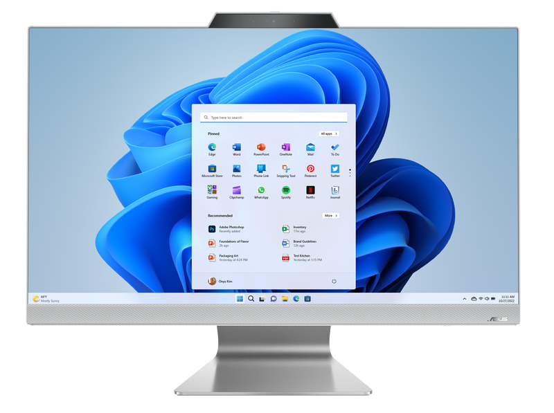 ASUS AIO 27 - White / 27"FHD/R5-5720U/16G/1TB SSD/W11H/3Y OSS - M3702WFAK-WPE006W