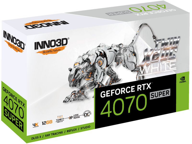 INNO3D GeForce RTX 4070 Super TWIN X2 OC White 12GB GDDR6X