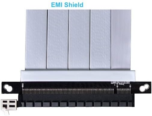 LIAN LI 600MM PCI-E 4.0 X16 Riser Cable WHITE(White) PW-PCI-4-60W 