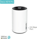 TP-Link Deco XE75 Pro AXE5400 Tri-band 2.5G WAN/LAN Mesh WiFi 6E System (2件裝)