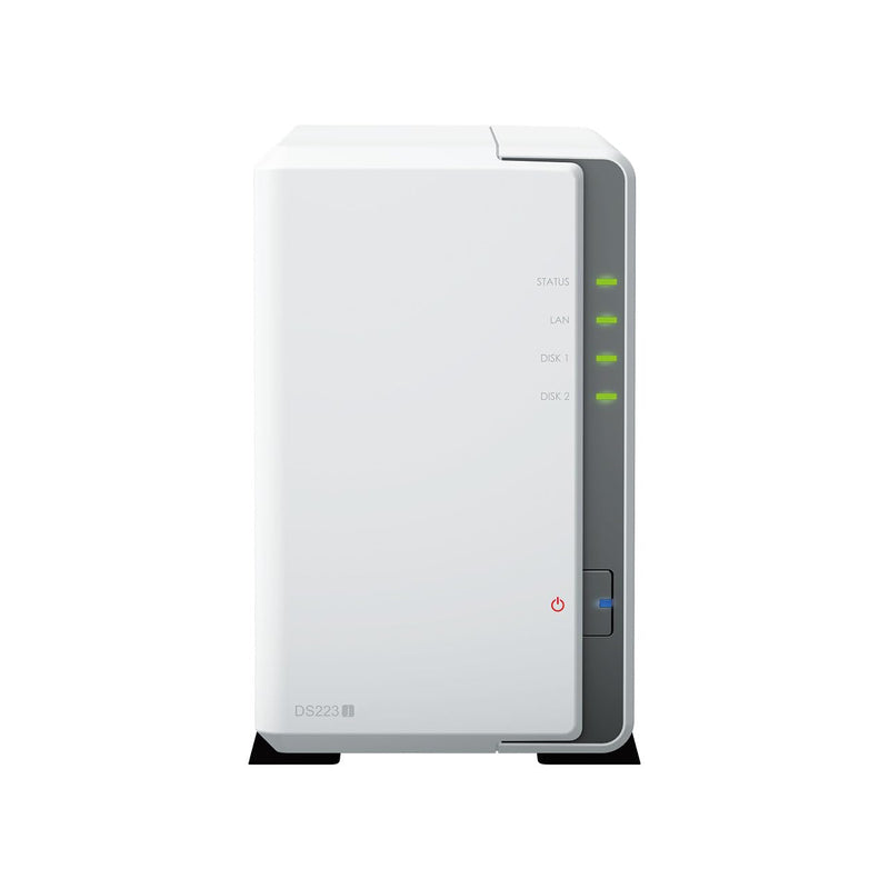 Synology DiskStation DS223j 2-Bay NAS (Realtek RTD1619B quad-core CPU, 1GB DDR4 Ram)