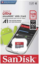 SanDisk 128GB Ultra microSD (CL10 UHS-I A1 Full HD 150MB/s) SDSQUAB-128G-GN6MN 772-4559