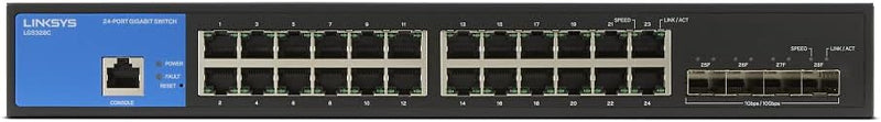 Linksys LGS328C-EU 24-Port Managed Gigabit Ethernet Switch with 4 10G SFP+ Uplinks (5 year)