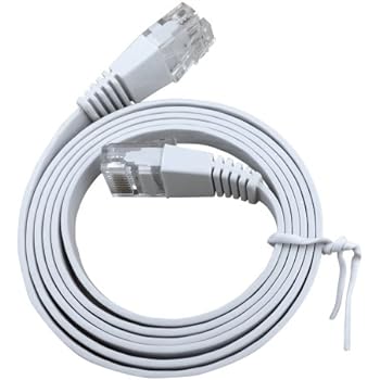 SORA 20M CAT6E straight-through network cable with auxiliary head white (CB-CAT6ESFL (20M)) (flat cable)