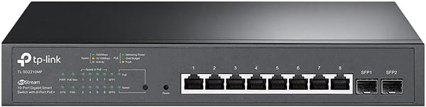 TP-Link Omada TL-SG2210MP JetStream 10 Port Gigabit Smart Switch With 8 Port PoE+ (150W)