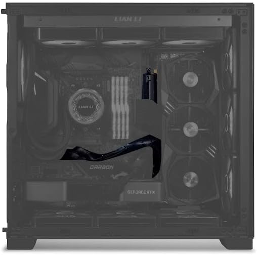 LIAN LI 600MM PCI-E 4.0 X16 Riser Cable BLACK (Black) PW-PCI-4-60X 