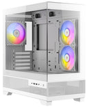 ANTEC CX500M ARGB White 白色 無立柱全景 MATX Case * 預裝3把ARGB風扇