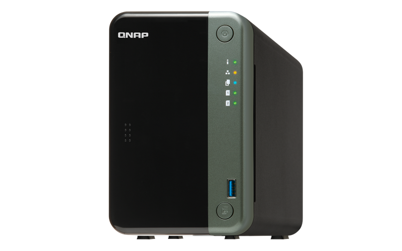 QNAP TS-253D-4G 2-Bay NAS (Intel Celeron J4125 2.0GHz Quad Core CPU, 4GB DDR4 SODIMM Ram)