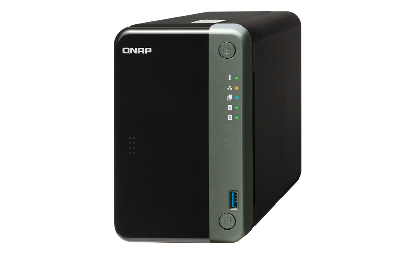 QNAP TS-253D-4G 2-Bay NAS (Intel Celeron J4125 2.0GHz Quad Core CPU, 4GB DDR4 SODIMM Ram)