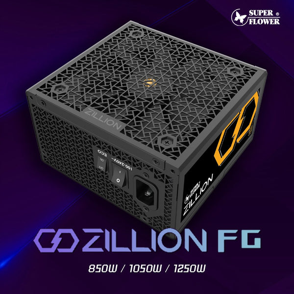 Super Flower Zillion FG Gold 1250W ATX 3.1 80 Plus 金牌認證全模組化 Full Modular Power Supply (SF-1250Z12FG) 7年保養
